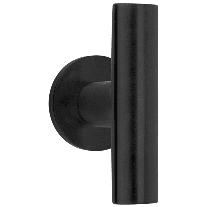 Formani | Front door button PBI200V fixed on rosette | Pvd Mat Black