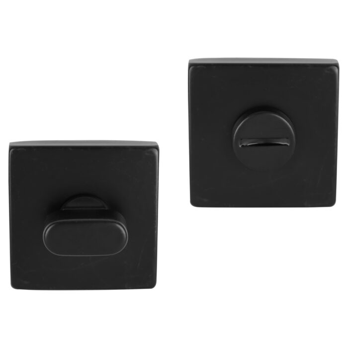 Différent | Rosette avec fermeture des toilettes | Noir | Carré | 52x52 mm