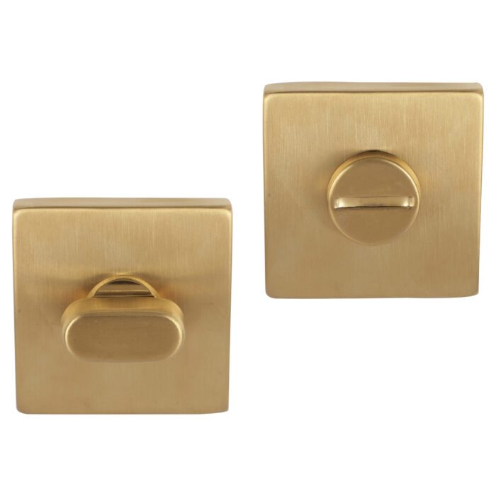 Differnz | Rozet met Toiletsluiting | Goud | Vierkant | 52x52mm