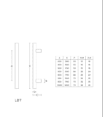 Formani | LBT-S32300NP | Deurgreep | mat roestvast staal