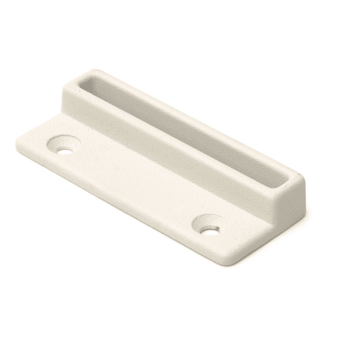 Raamboomplaatje 74x30 mm wit epoxy coating 0160.312.7202