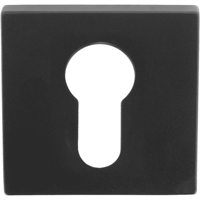 Formani | Rosette de cylindre LSQBY50 | Carré | Noir mat