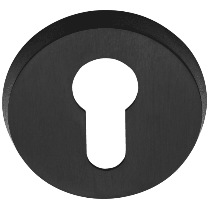 Formani | Rosette de cylindre ohy54 | Round | PVD Mat noir